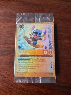 Stitch Carefree Snowboarder Promo Disney Lorcana Foil Holo Card 42/P3 NM - Image 1