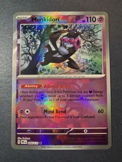 Pokemon TCG Munkidori Master Ball 044/131 Prismatic Evolutions Card - Image 1