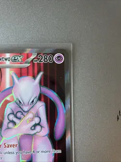 Pokemon TCG Destined Rivals Team Rocket's Mewtwo EX 213/182 Ultra Rare Card - Image 3