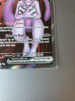 Pokemon TCG Destined Rivals Team Rocket's Mewtwo EX 213/182 Ultra Rare Card - Image 4