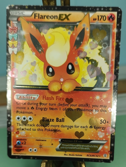 Pokemon Flareon EX Full Art Holo Ultra Rare RC6/RC32 Generations Radiant Card - Image 1