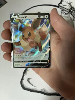 Pokemon TCG Crown Zenith Eevee V Holo Ultra Rare Card 108/159 - Image 1
