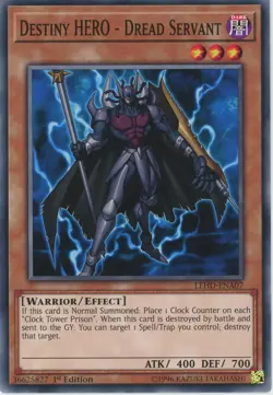 Yugioh Destiny HERO - Dread Servant LEHD-ENA07 Common NM x3 Play Set - Image 1