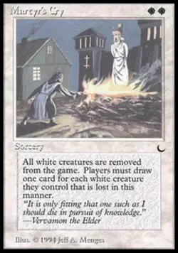 Martyr's Cry - Light Play MTG The Dark - Image 1