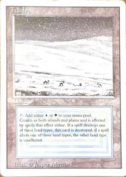 Magic the Gathering: Tundra Revised Edition Dual Land Reserved List - Image 1