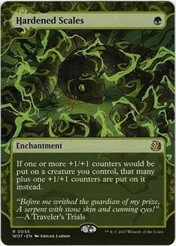 MTG Wilds of Eldraine: Enchanting Tales Hardened Scales (Rare) - Image 1