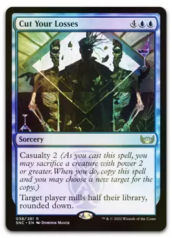 Cut Your Losses #38 (Foil) (LP) Streets New Capenna SNC Magic MTG - Image 1