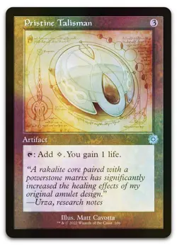 Pristine Talisman (Schematic) #106 (Foil) (NM) Brothers' War BRR Magic MTG - Image 1