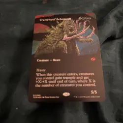 Craterhoof Behemoth (Borderless) Tarkir: Dragonstorm Foil - Image 1