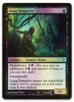 Quag Vampires #63 (Foil) (NM) Worldwake WWK Magic MTG - Image 1