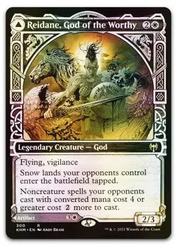 Reidane, God of the Worthy (Showcase) #300 (Foil) (LP) Kaldheim KHM Magic MTG - Image 1