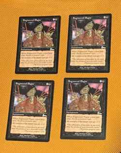 4 X Engineered Plague Urza's Legacy Regular - As Pictured - Image 1
