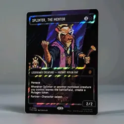 Splinter, the Mentor (0089) (Borderless) (Surge Foil) Commander: TMNT - Image 1