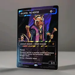 Splinter, the Mentor (0089) (Borderless) (Surge Foil) Commander: TMNT - Image 2