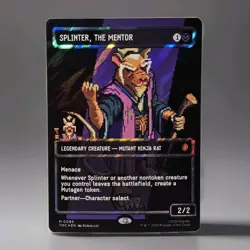 Splinter, the Mentor (0089) (Borderless) (Surge Foil) Commander: TMNT - Image 4