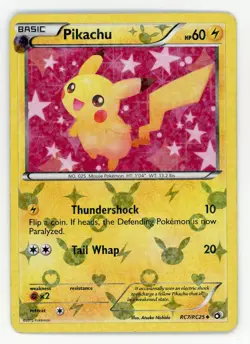 Pikachu - Pokemon 2013 Legendary Treasures #RC7 EX-MT - Image 1