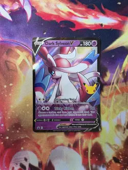 Pokemon Dark Sylveon V SWSH134 Celebrations Black Star Promo - Image 2