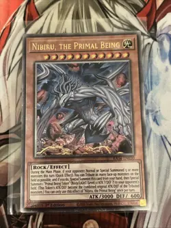 YUGIOH NIBIRU, THE PRIMAL BEING QUARTER CENTURY SECRET RARE RA04-EN030 - Image 1