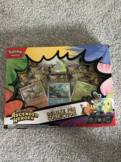 Pokemon Ascended Heroes First Partners Deluxe Pin Collection Kit Promo Booster - Image 1