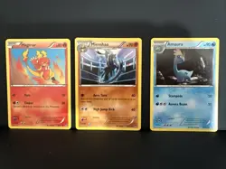 Pokemon XY Furious Fists 12 Card Lot LP Set Builder Dedenne Machop Clefairy - Image 2