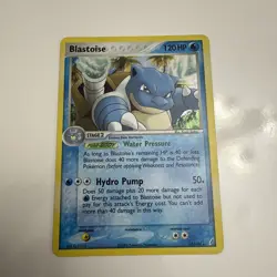 BLASTOISE 14/100 HOLO RARE CRYSTAL GUARDIANS POKEMON NEAR MINT - Image 1