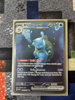 Pokemon Blastoise ex 200/165 Scarlet & Violet 151 Special Illustration Rare - Image 1