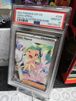 Lisia's Appeal 246/191 Sv08: Surging Sparks Holo PSA 10 Pokemon - Image 4