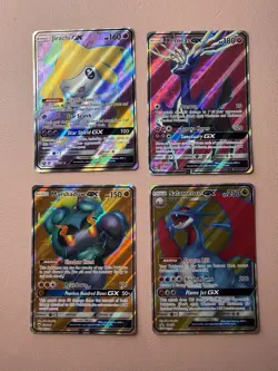 Pokemon TCG Lot - 4 Full Art Gx - Jirachi, Salamence, Marshadow, & Xerneas - Image 1