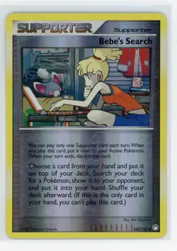 Pokemon TCG - Bebe's Search 109/123 - Mysterious Treasures - Reverse Holo - Image 1