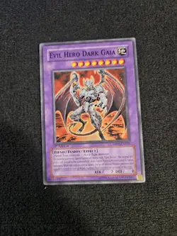 Evil Hero Dark Gaia 1st Edition Common DP06-EN010 LP Yugioh - Image 1
