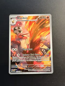Blaziken 192/182 Pokemon Scarlet & Violet Destined Rivals Illustration Rare - Image 1