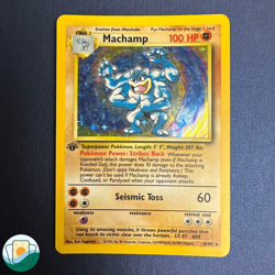 1999 Pokemon Base Set | Machamp | 1st Edition | Holo | #8/102 - Image 1