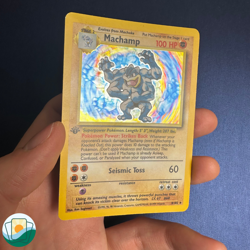 1999 Pokemon Base Set | Machamp | 1st Edition | Holo | #8/102 - Image 3