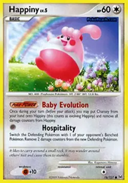 Happiny 76/127 Platinum Common PERFECT MINT! Pokemon - Image 1