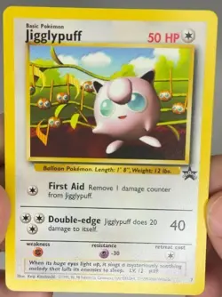 💥 Pokemon TCG - JIGGLYPUFF Black Star Promo # 7 Vintage (Non Holo) 💥 - Image 1