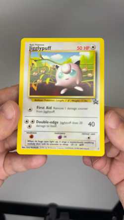 💥 Pokemon TCG - JIGGLYPUFF Black Star Promo # 7 Vintage (Non Holo) 💥 - Image 2