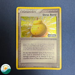 2006 Pokemon EX Unseen Forces | Sitrus Berry | Reverse Holo | Stamped | #91/115 - Image 1