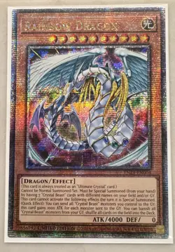 Yugioh! 1x Rainbow Dragon TN23-EN004 Quarter Century Secret Rare 1st Ed NM - Image 1