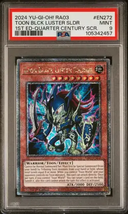 2024 YU-GI-OH! RA03-QUARTER CENTURY BONANZA TOON BLACK LUSTER SOLDIER PSA 9 - Image 1