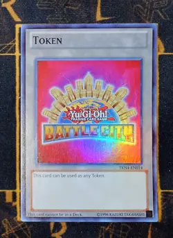 YUGIOH Battle City Token (TKN4-EN014) Super Rare Near Mint - Image 1