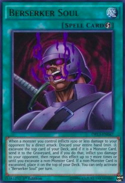 1X NM Berserker Soul - DRL3-EN047 - Ultra Rare 1st Edition yugioh - Image 1