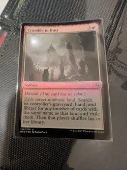 MTG Crumble to Dust - Foil, Battle For Zendikar, Bfz, English Magic - Image 1