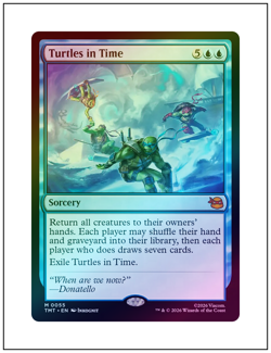 1x Turtles in Time, Foil, TMNT, Magic MTG NM - Image 1