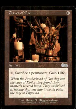 Claws of Gix LP Light Play Urza's Saga MTG [9441] - Image 1