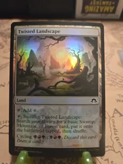 MTG Twisted Landscape Modern Horizons 3 Foil Common NM - Image 1