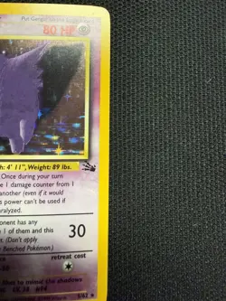 Pokemon TCG Fossil Gengar 5/62 Holo Rare NM WOTC 1999 Unlimited - Image 5
