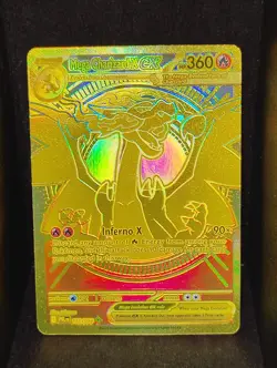Mega Charizard X ex 130/094 Phantasmal Flames Gold HYPER Rare Pokemon TCG NM - Image 1