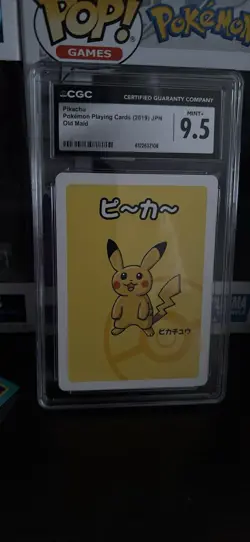 Pikachu CGC 9.5 Pokemon JAPAN 2019 POKEMON Playing Cards OLD Japanese - Image 1
