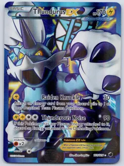 Thundurus EX (Team Plasma) 110/116 (NM/LP+) - Plasma Freeze - Pokemon TCG - Image 1