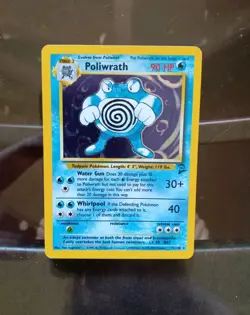 Poliwrath 15/130 Holo Rare Base Set 2 Pokemon Card - Image 1